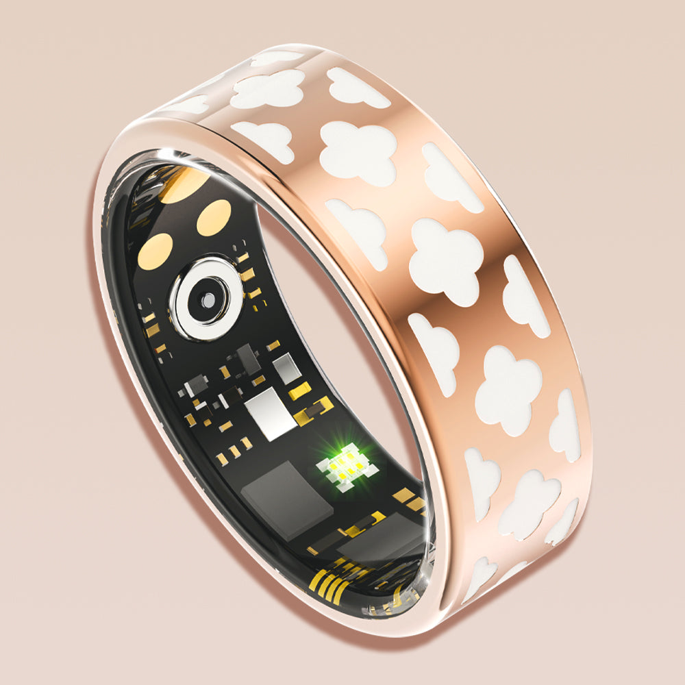 Fitaos R10 Colour Enamels Blood Sugar Blood Pressure Blood oxygen Sleep Monitoring Waterproof Smart Ring