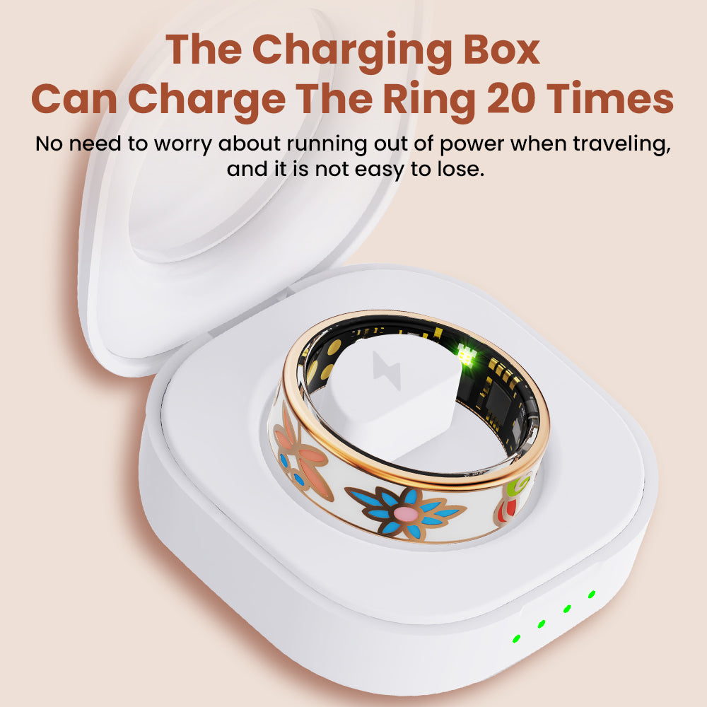 Fitaos R10 Colour Enamels Blood Sugar Blood Pressure Blood oxygen Sleep Monitoring Waterproof Smart Ring