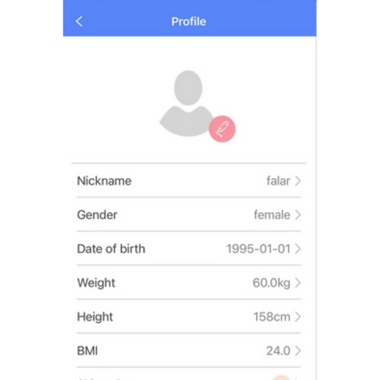 Setting Personal Profile - Fitaos