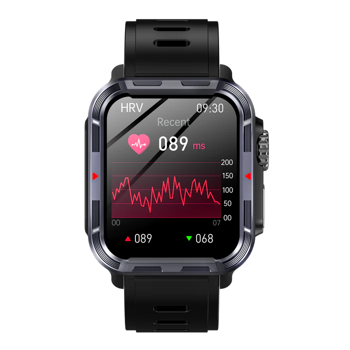 FITAOS VEE PRO Rugged Sports Smartwatch for Body composition /ECG/ Blood sugar/Blood pressure/heart rate monitoring