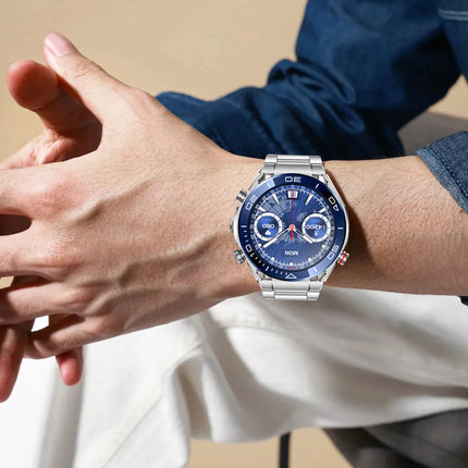 FITAOS ECG Blood Glucose Blood Pressure Monitoring Bluetooth Talk Sports Smartwatch