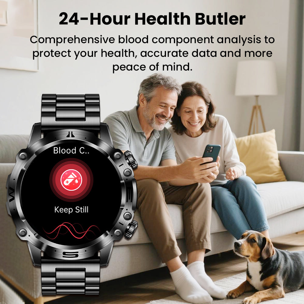 Fitaos PRO 3 High-end ECG/EKG blood sugar health sports smart watch