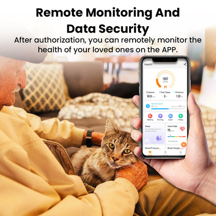 Fitaos VEE ECG/EKG Blood Glucose Blood Oxygen Heart Rate Monitoring Sport SmartWatch