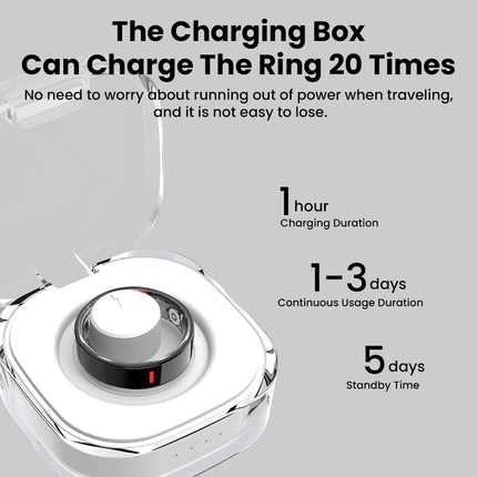 Fitaos R05 Blood Sugar Blood Pressure Blood oxygen HRV Sleep Monitoring Waterproof Smart Ring