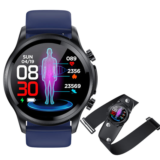 FITAOS Multifunctional Monitoring Smartwatch With ECG /Blood Oxygen/Blood Pressure/Blood Glucose