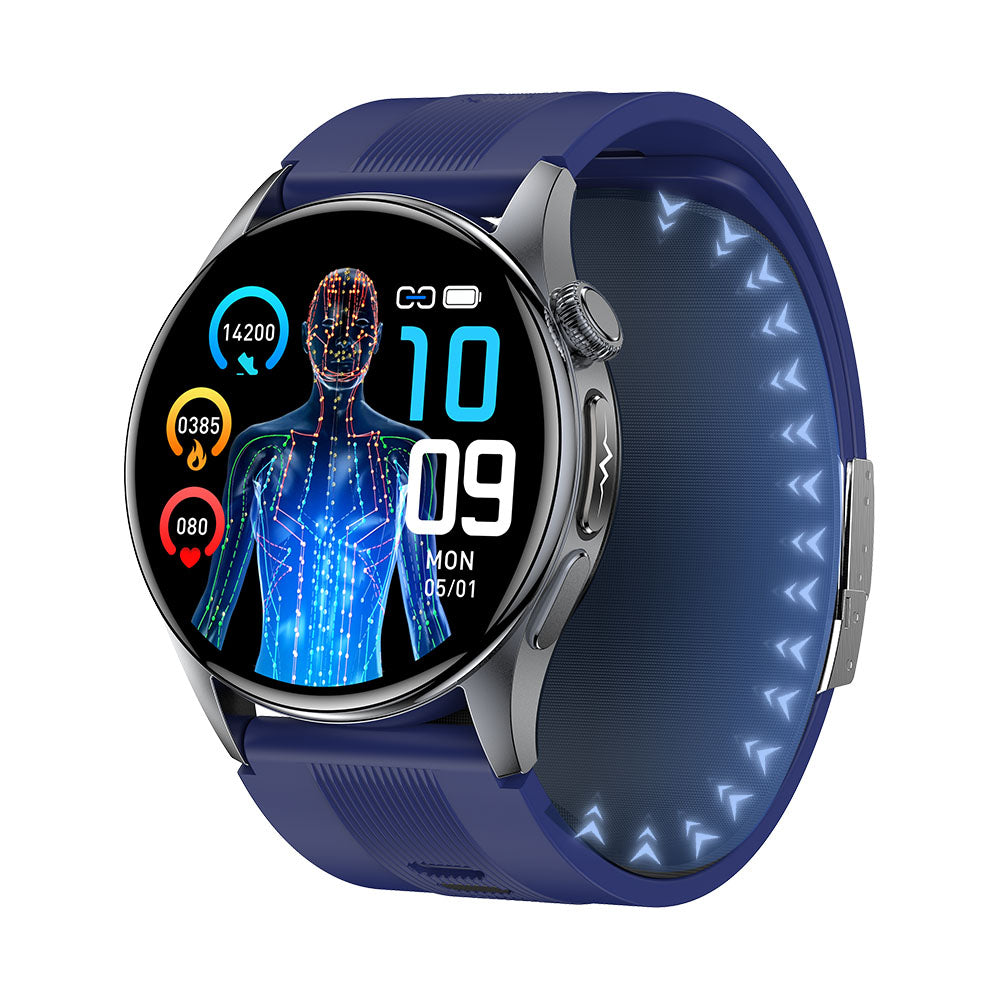 Fitaos Max 6 High-end Flagship Air Pump Blood Pressure ECG Blood Sugar Blood Oxygen Monitoring SmartWatch