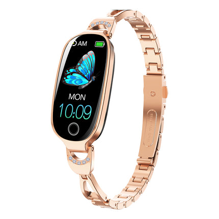 Fitaos Blood Sugar Blood Pressure monitoring Luxury Diamond Design Fashion Smartwatch