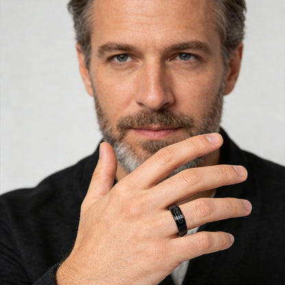 FITAOS R09 Blood Glucose ECG/EKG Blood Pressure Monitoring AI Health Analysis Smart Ring