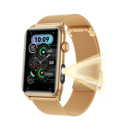 Fitaos Flashlight Blood Sugar Blood Pressure Blood oxygen Sleep Monitoring Waterproof Smartwatch