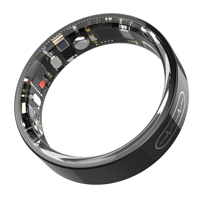 FITAOS R09 Blood Glucose ECG/EKG Blood Pressure Monitoring AI Health Analysis Smart Ring