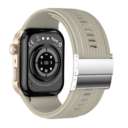 Fitaos Max 7 AI Analysis Air Pump Blood Pressure ECG Blood Sugar Blood Oxygen Monitoring SOS SmartWatch