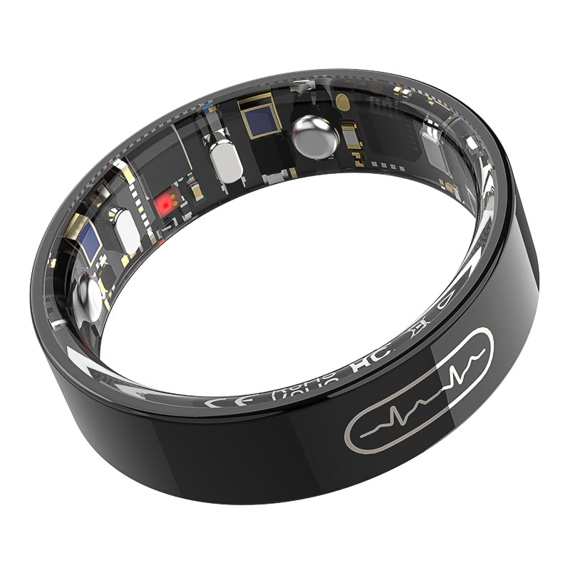 FITAOS R09 Blood Glucose ECG/EKG Blood Pressure Monitoring AI Health Analysis Smart Ring