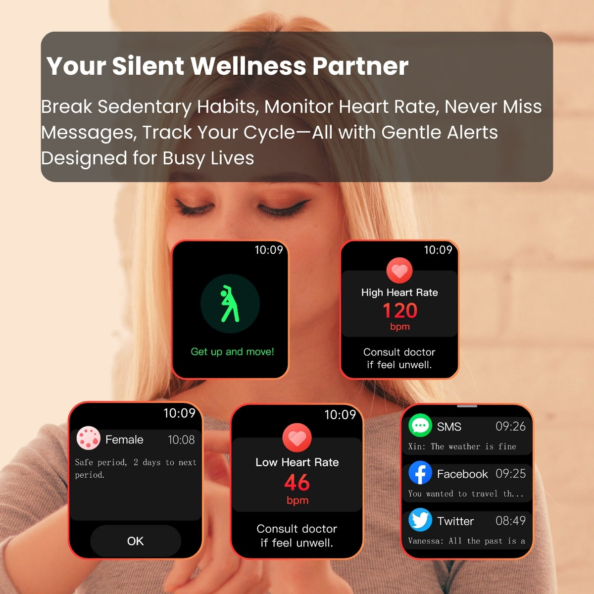 CFDA Certification Health ECG  Smartwatch With Blood Oxygen Heart Rate Monitor Sleep Monitoring Health Tracker Watch