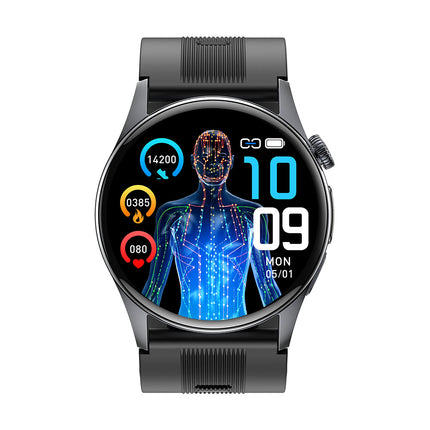 Fitaos Max 6 High-end Flagship Air Pump Blood Pressure ECG Blood Sugar Blood Oxygen Monitoring SmartWatch