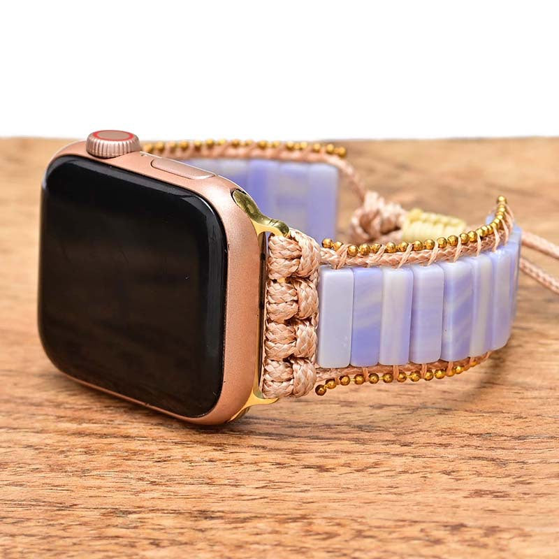 Colorful Imperial stone braided watch band Bohemian style