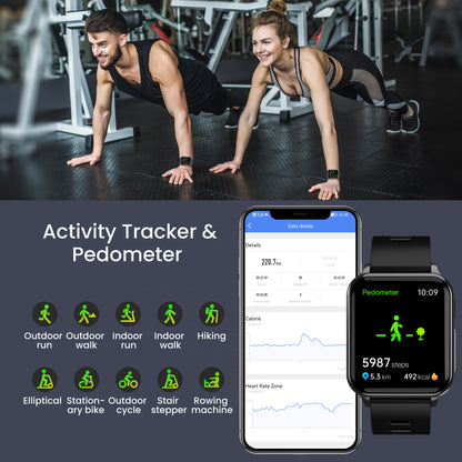 CFDA Certification Health ECG  Smartwatch With Blood Oxygen Heart Rate Monitor Sleep Monitoring Health Tracker Watch